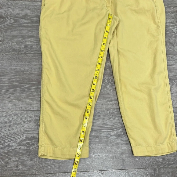 GAP Easy Pant Pull On Elastic Waist Yellow M Petite - Picture 12 of 16